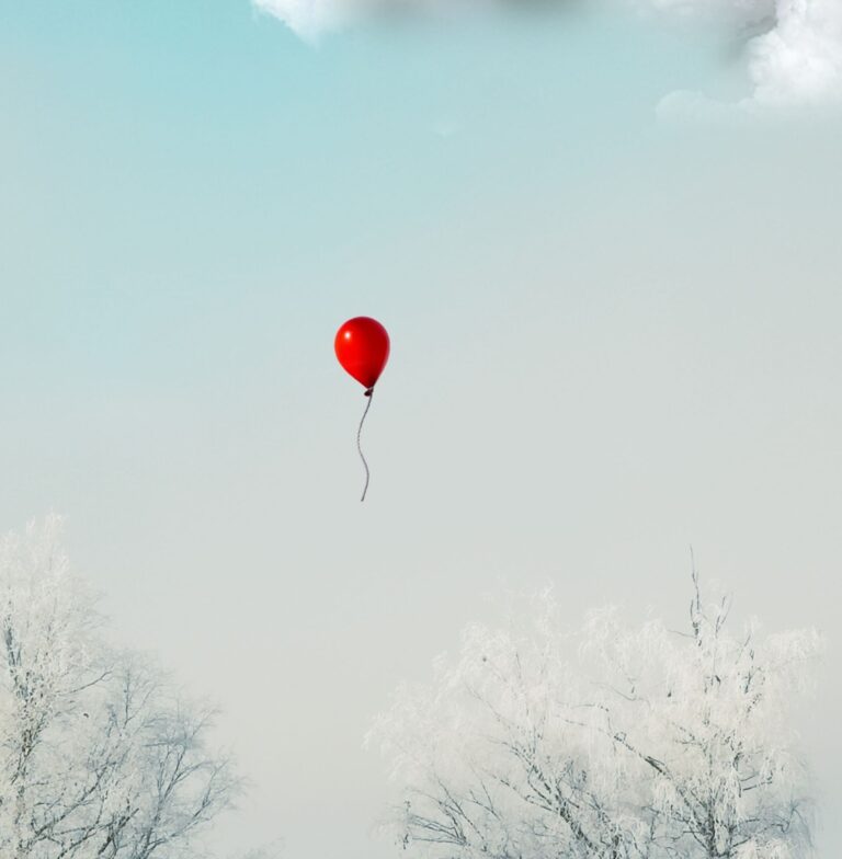 Palloncino che rappresenta le emozioni in alto