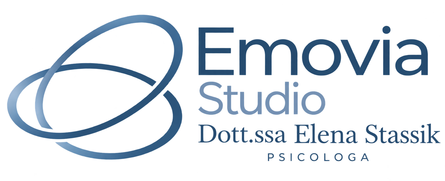 Logo Emovia con il nominativo professionale della fondatrice del progetto